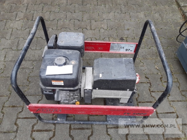 Agregat prądotwórczy FOGO F5000 (napięcie: 230/12 V, moc: 4 kW, rodzaj paliwa: benzyna 95) 